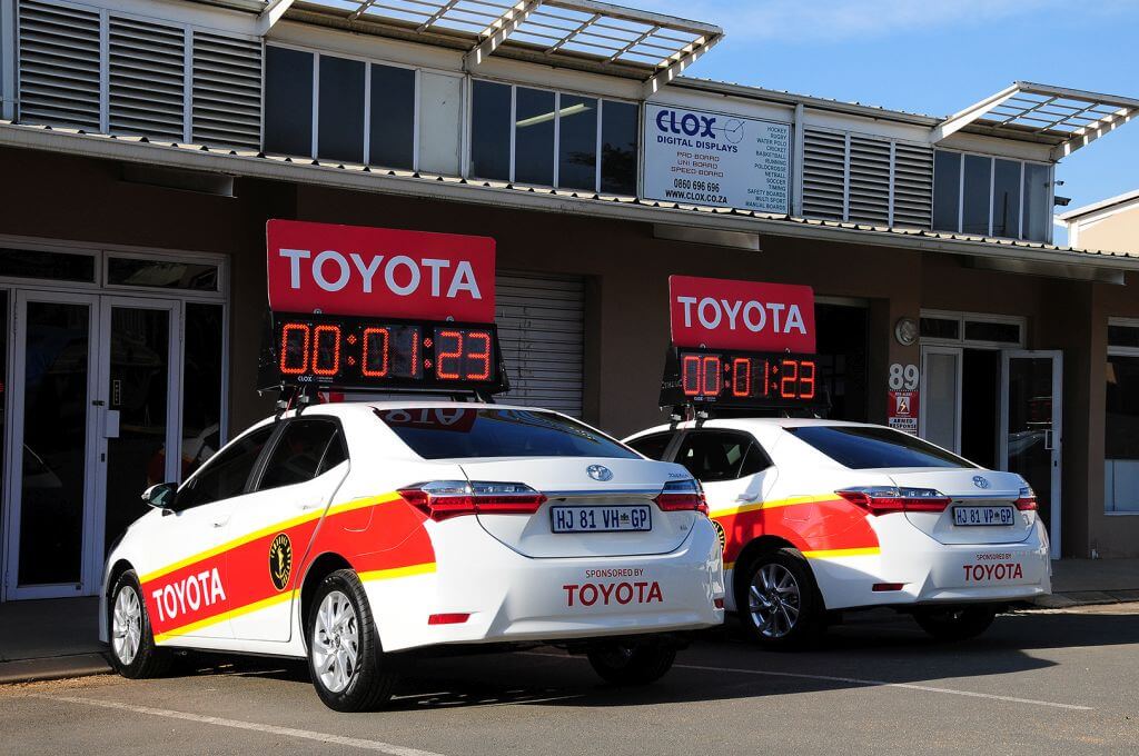 CLOX event timing cars