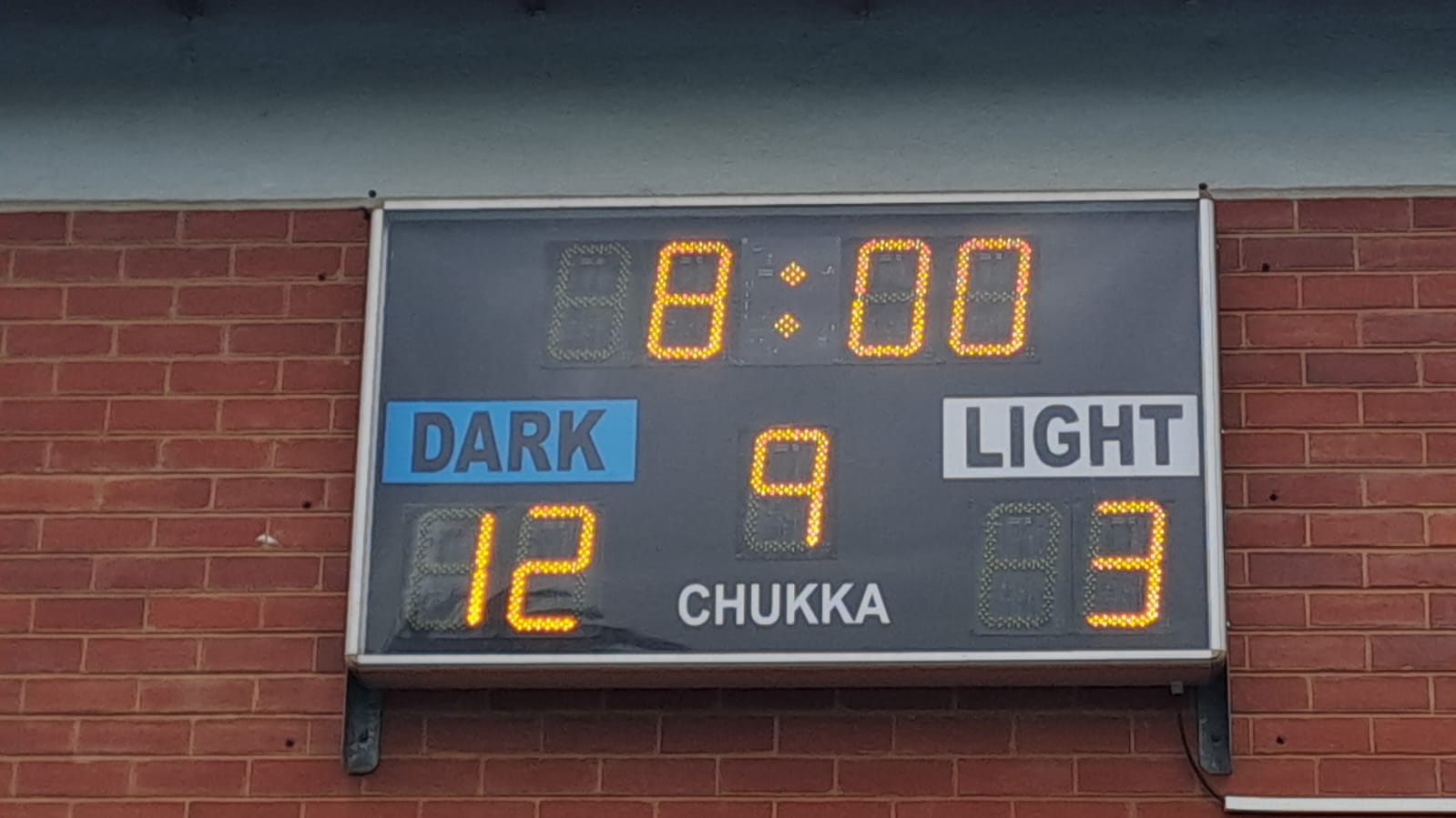 Water polo scoreboard